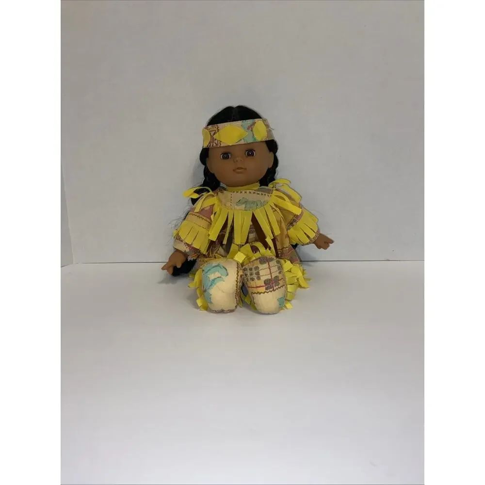 GI-GO Toys Vinyl Cloth Native American Indian Doll. 12